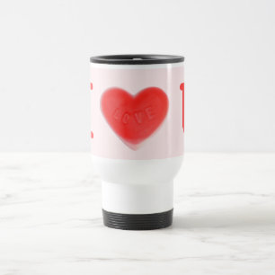 Sweet Heart Pink "I Liebe U" Reiseschleim Reisebecher
