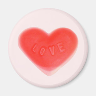 Sweet Heart Pink Kühlschrankmagnet rund Magnet