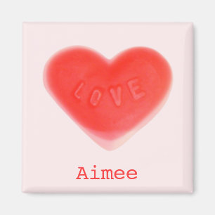 Sweet Heart Pink 'Name' Kühlschrankmagnet Magnet