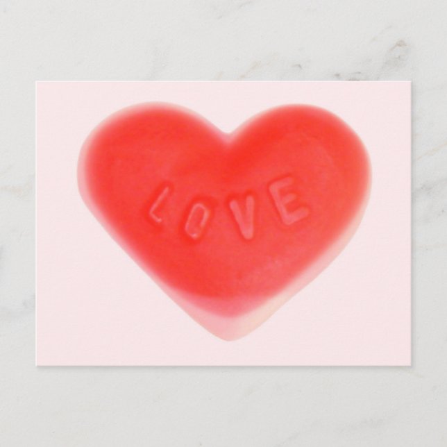 Sweet Heart Pink Postkarte (Vorderseite)