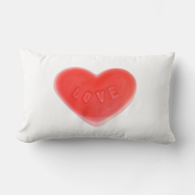 Sweet Heart Text werfen Kissen Lumbar (Vorderseite)