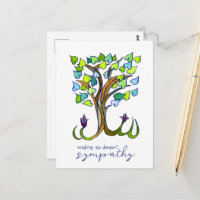 Sweet Heart Tree Condolences Beileid Loss CUSTOM