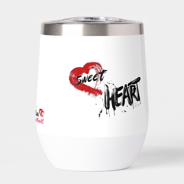 Sweet Heart Wine Tumbler (Vorderseite)