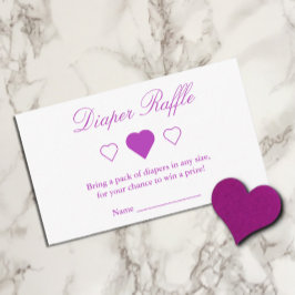 Sweet Hearts Babydusche Windelwindeln Begleitkarte