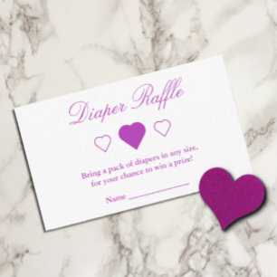 Sweet Hearts Babydusche Windelwindeln Begleitkarte