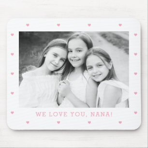 Sweet Hearts EDITABLE COLOR Custom Foto Mousepad
