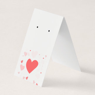 Sweet Hearts falten über die Earring Card Visitenkarten