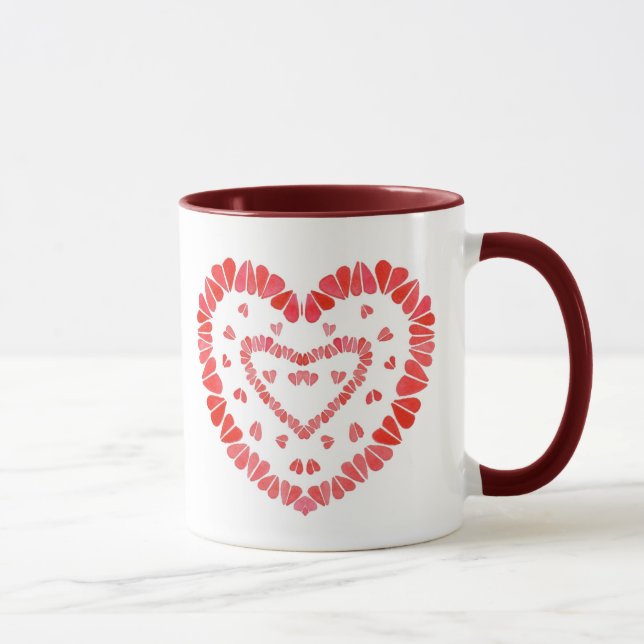 SWEET HEARTS Maroon Combo Tasse (Rechts)