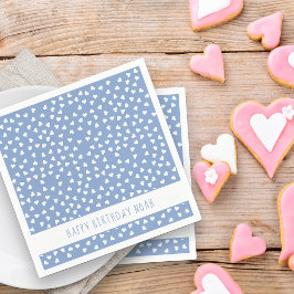 Sweet Hearts Personalisiert Blue Geburtstagsparty Serviette