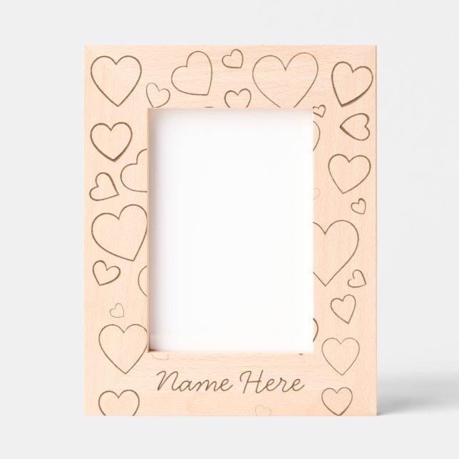 Sweet Hearts Personalized Engraved Frame Geätzte Rahmen (Vorderseite)