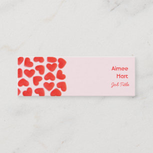 Sweet Hearts Pink auf der Seite der Visitenkarte d