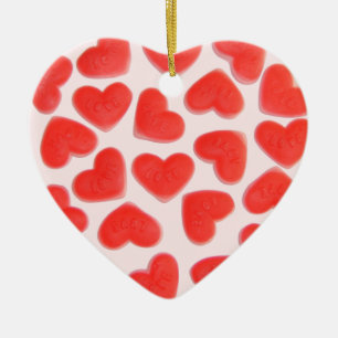 Sweet Hearts Pink ‘Name & Date’ Ornament Herz