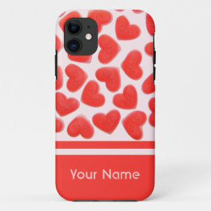 Sweet Hearts Pink Name iPhone Gehäuse Case-Mate iPhone Hülle