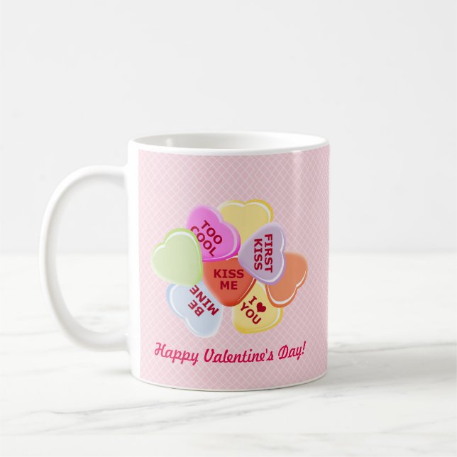 Sweet Hearts Valentines Candy Kaffeetasse (Links)