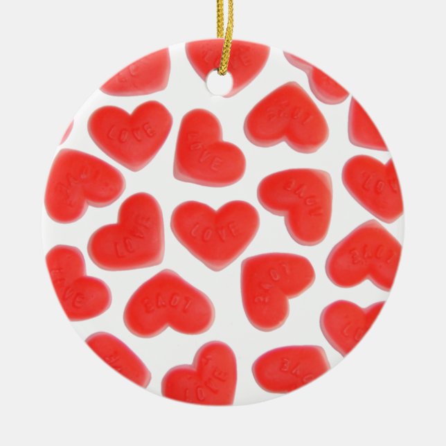 Sweet Hearts 'Your Text' Ornament rot hinten (Vorne)