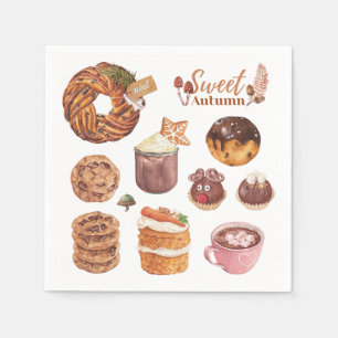 Sweet Herbst Dessert Party Napkins Serviette