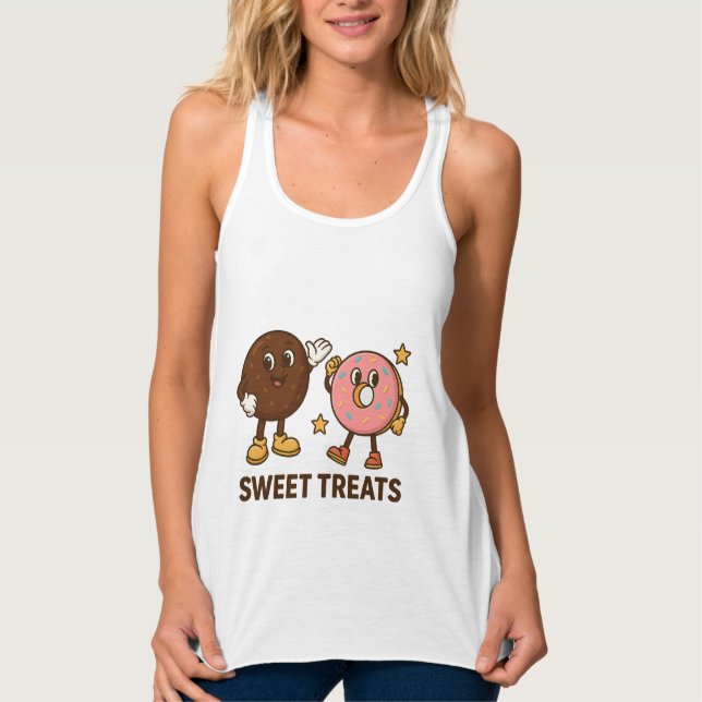 Sweet Heroes - Cookie & Donut's köstliches Abenteu Tank Top (Vorderseite)