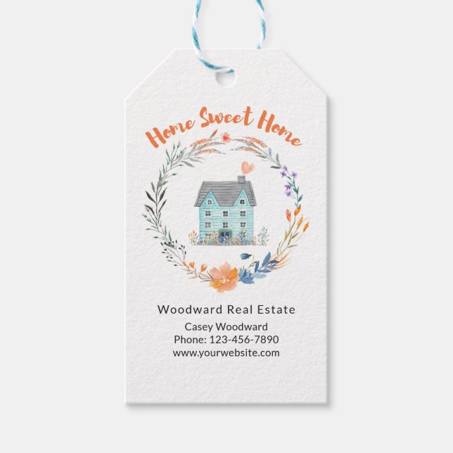 Sweet Herzlichen Glückwunsch Realtor New Home Eige Geschenkanhänger (Vorderseite)