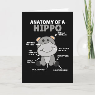 Sweet Hippo Statement Anatomie eines Hippo Karte