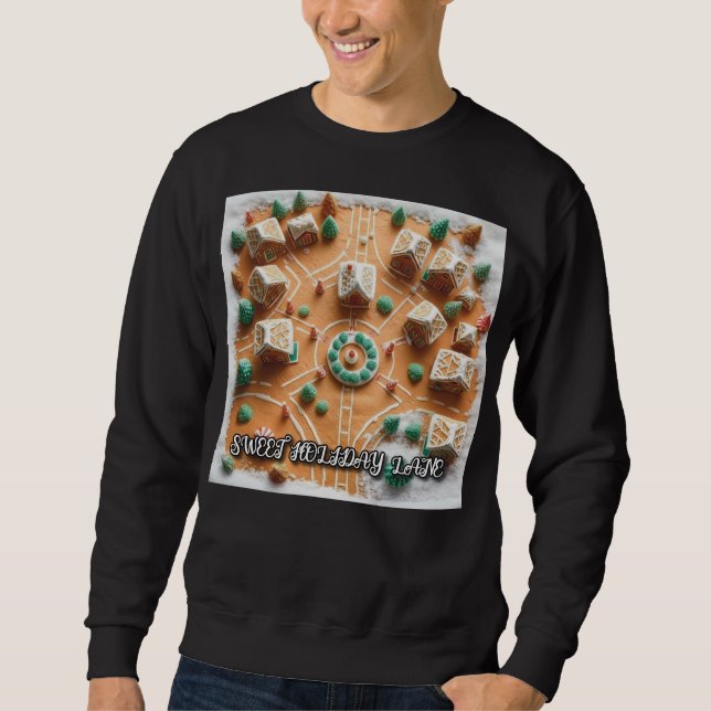 Sweet Holiday Lane (2) Gingerbread Village Sweatshirt (Vorderseite)