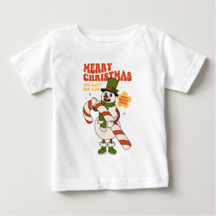 Sweet Holiday wünscht sich ein Candy Cane Weihnach Baby T-shirt