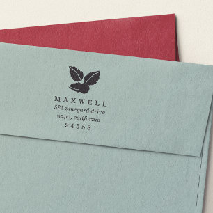 Sweet Holly Weihnachts-Rücksendeadresse Briefmarke Permastempel