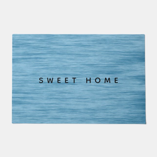 Sweet Home Blue Doormat | doormat Fußmatte (Vorderseite)