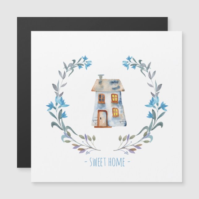 Sweet Home Design   Magnetkarte (Vorne/Hinten)