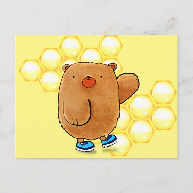 Sweet Honey Bear Postkarte (Vorderseite)