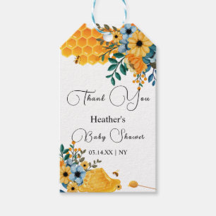 Sweet Honey Bee Floral Baby Dusche Thjank Sie Geschenkanhänger