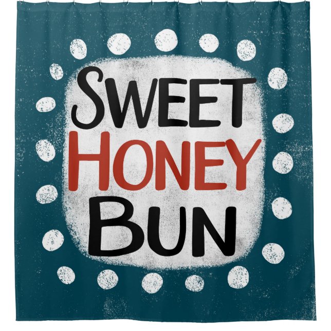 Sweet Honey Bun Duschvorhang (Vorderseite)