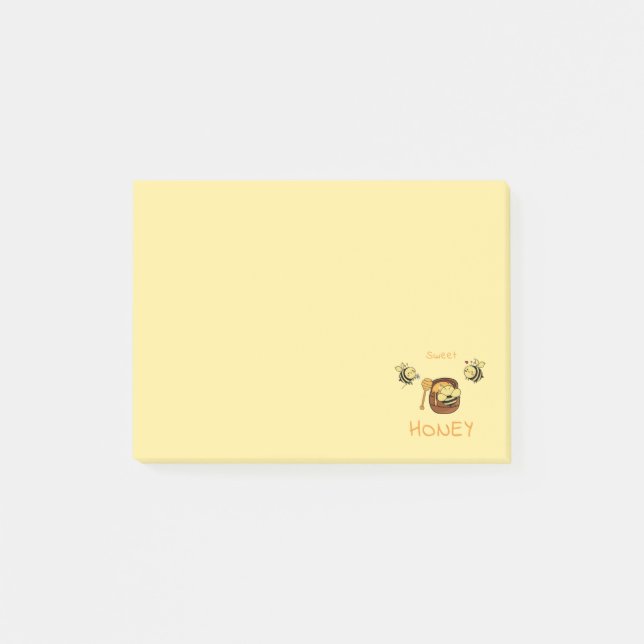 Sweet Honey Niedlich Little Honeybee Post-It Notes Klebezettel (Vorderseite)