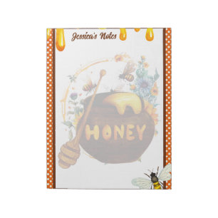 Sweet Honeybee Baby Dusche Notizblock