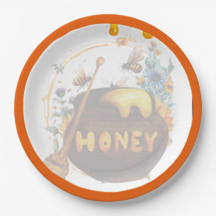 Sweet Honeybee Baby Dusche Pappteller