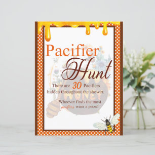 Sweet Honeybee Baby Shower Schnuller Hunt Game