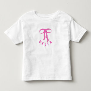 Sweet Hübsch Pink Girly Ribbon für sie Kleinkind T-shirt
