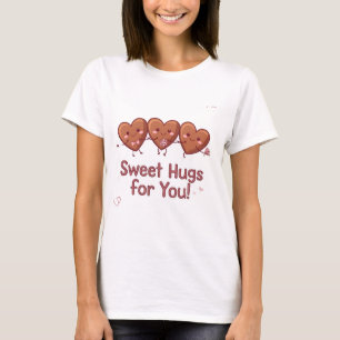 Sweet Hugs für Sie - Niedlicher Valentinstag T - S T-Shirt