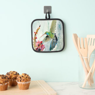 Sweet Hummingbird Oven Mitt Topflappen