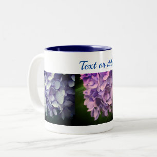 Sweet Hydrangea Blume Personalisiert Zweifarbige Tasse