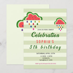 Sweet Ice Cream Birthday Einladung