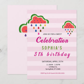 Sweet Ice Cream Birthday Einladung