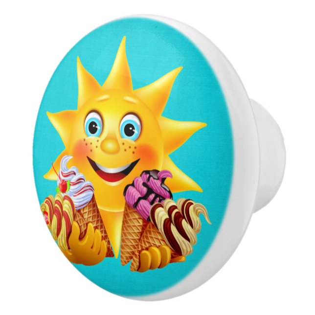 Sweet Ice Cream Drawer Puls Keramikknauf (Rechts)