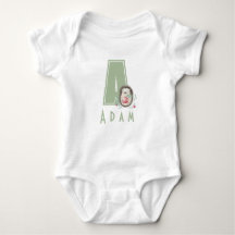 Sweet Igel Personalisiert Letter A Baby Bodysuit