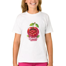 Sweet Inside - Süße Kirsch-Familien-T-Shirt