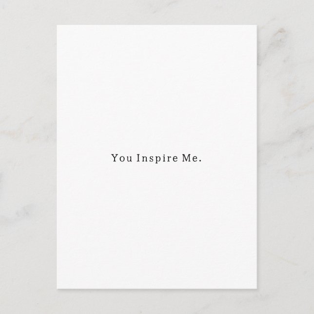 Sweet Inspirational Card Postkarte (Vorderseite)