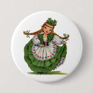 Sweet Irish Miss Button