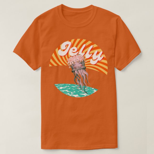 Sweet Jelly Mauve Stinger Jellyfish Design-Geschen T-Shirt (Design vorne)