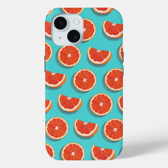 Sweet Juicy Orange Muster Case-Mate iPhone Hülle (Rückseite)