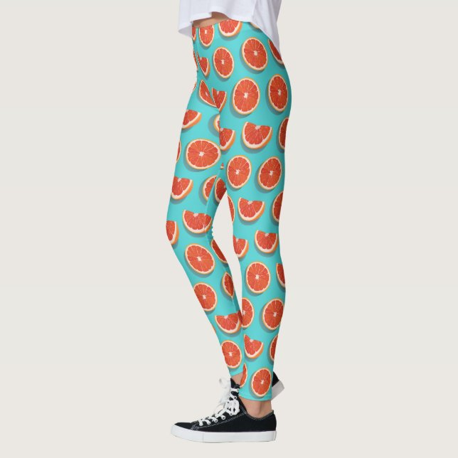 Sweet Juicy Orange Muster Leggings (Links)