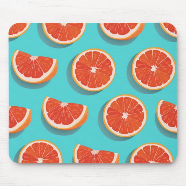 Sweet Juicy Orange Muster Mousepad (Vorne)
